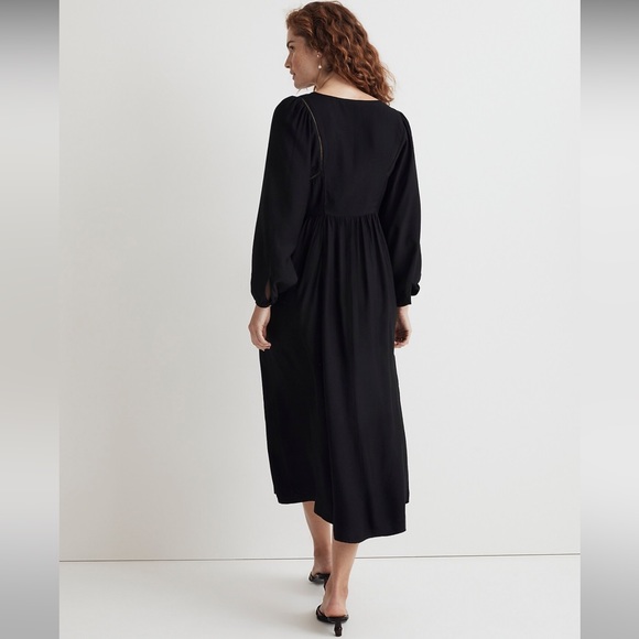 Madewell V-Neck Empire Midi Dress - Picture 5 of 7